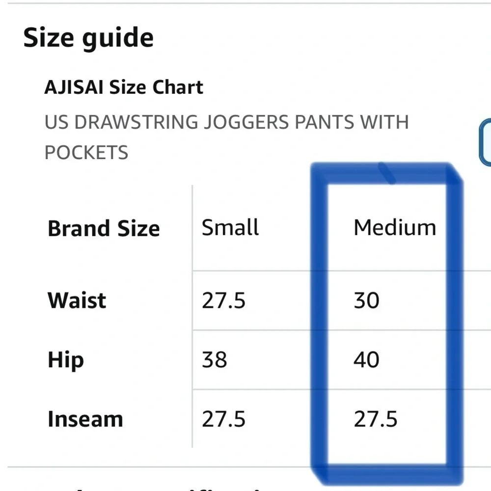 AJISAI Women's Blue Joggers Running Drawstring Pants  with Pockets| Medium